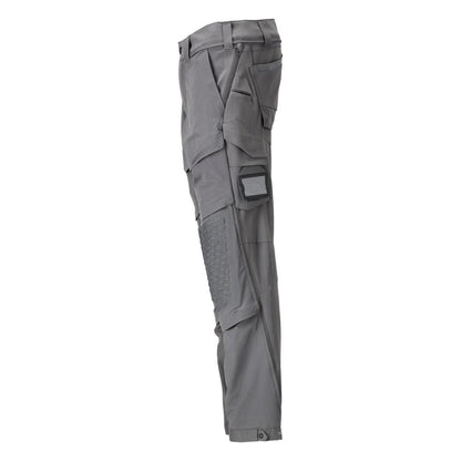 Pantalon, poches genoux, stretch, pantalon léger, gris anthracite