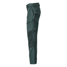 Pantalon avec poches genoux, pantalon femme, vert forêt