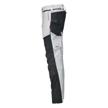 Broek met kniezakken, broek ULTIMATE STRETCH, wit/antracietgrijs