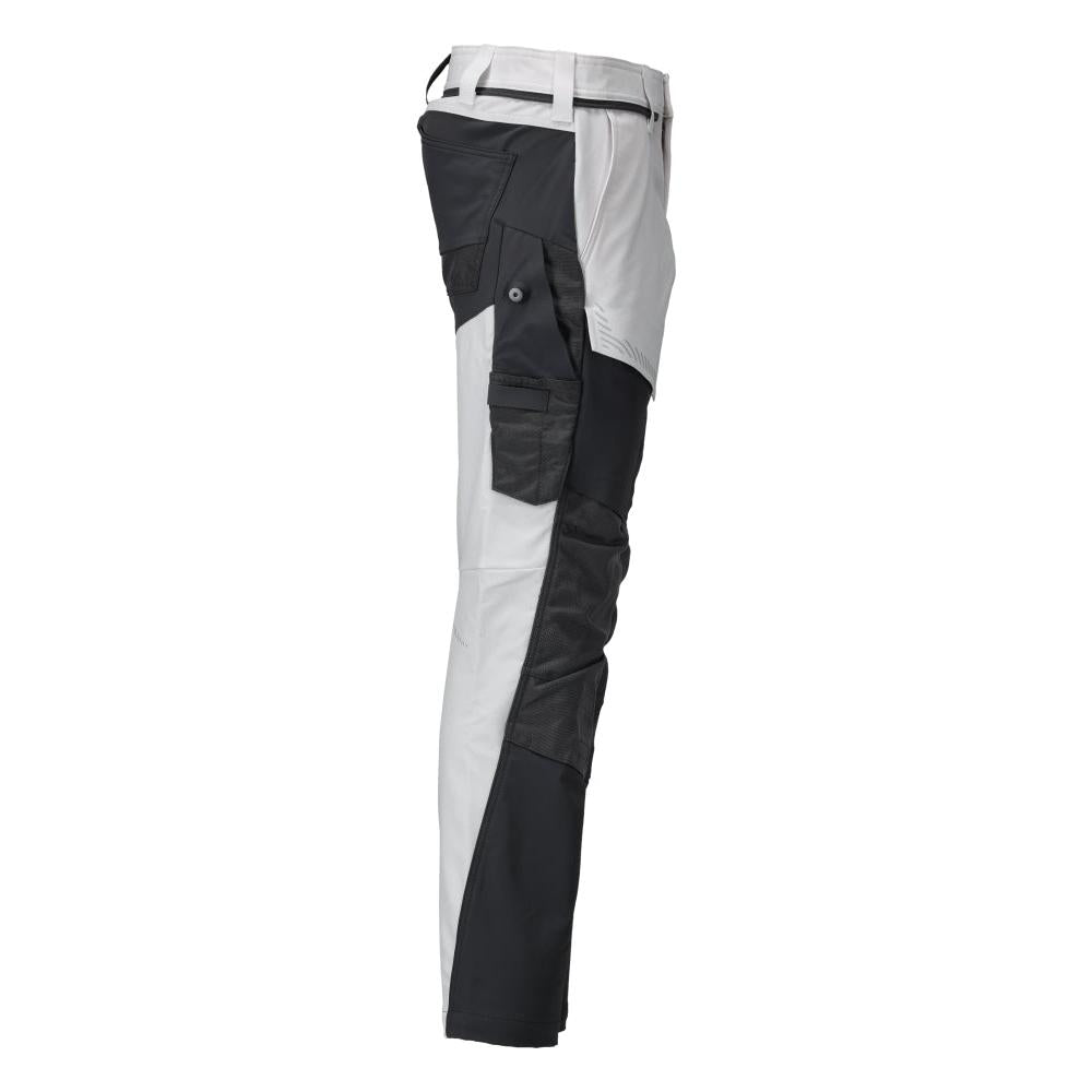 Broek met kniezakken, broek ULTIMATE STRETCH, wit/antracietgrijs