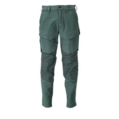 Broek met kniezakken, ULTIMATE STRETCH broek, bosgroen
