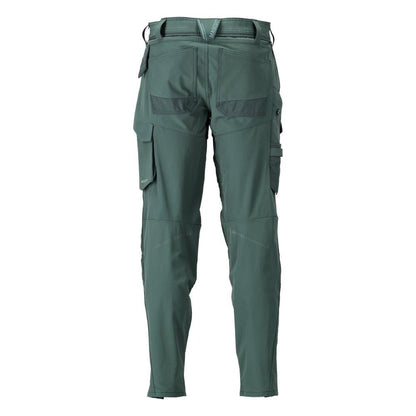 Broek met kniezakken, ULTIMATE STRETCH broek, bosgroen