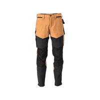 Pantalon avec poches genoux, pantalon ULTIMATE STRETCH, marron noisette/noir