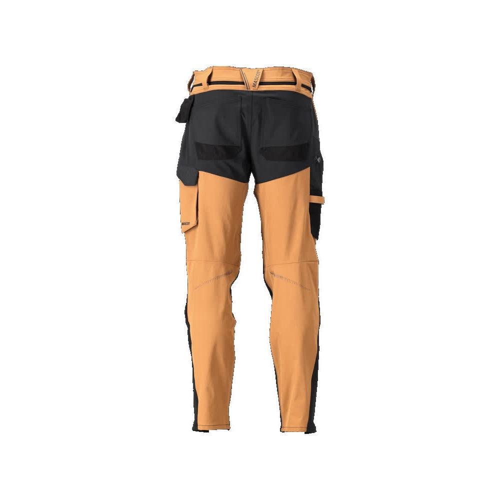 Broek met kniezakken, broek ULTIMATE STRETCH, notenbruin/zwart