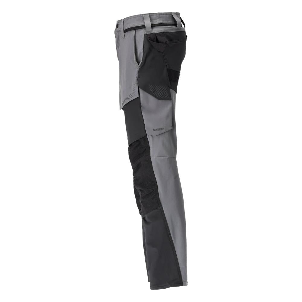Pantalon avec poches genoux, pantalon ULTIMATE STRETCH, gris anthracite/noir