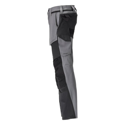 Pantalon avec poches genoux, pantalon ULTIMATE STRETCH, gris anthracite/noir