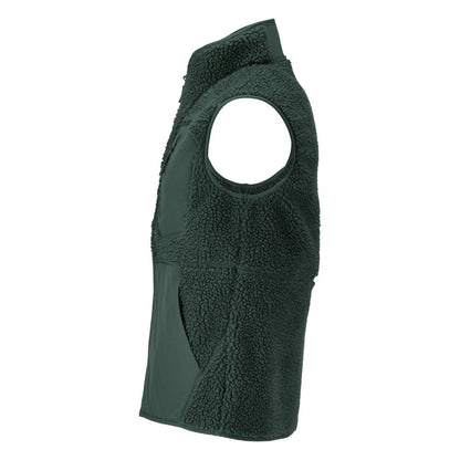 Gilet en fourrure de fibre avec gilet thermique à fermeture éclair