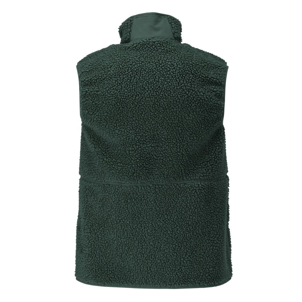Gilet en fourrure de fibre avec gilet thermique à fermeture éclair