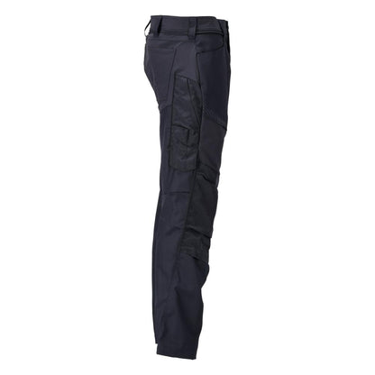 Pantalon avec poches genoux, noir-bleu
