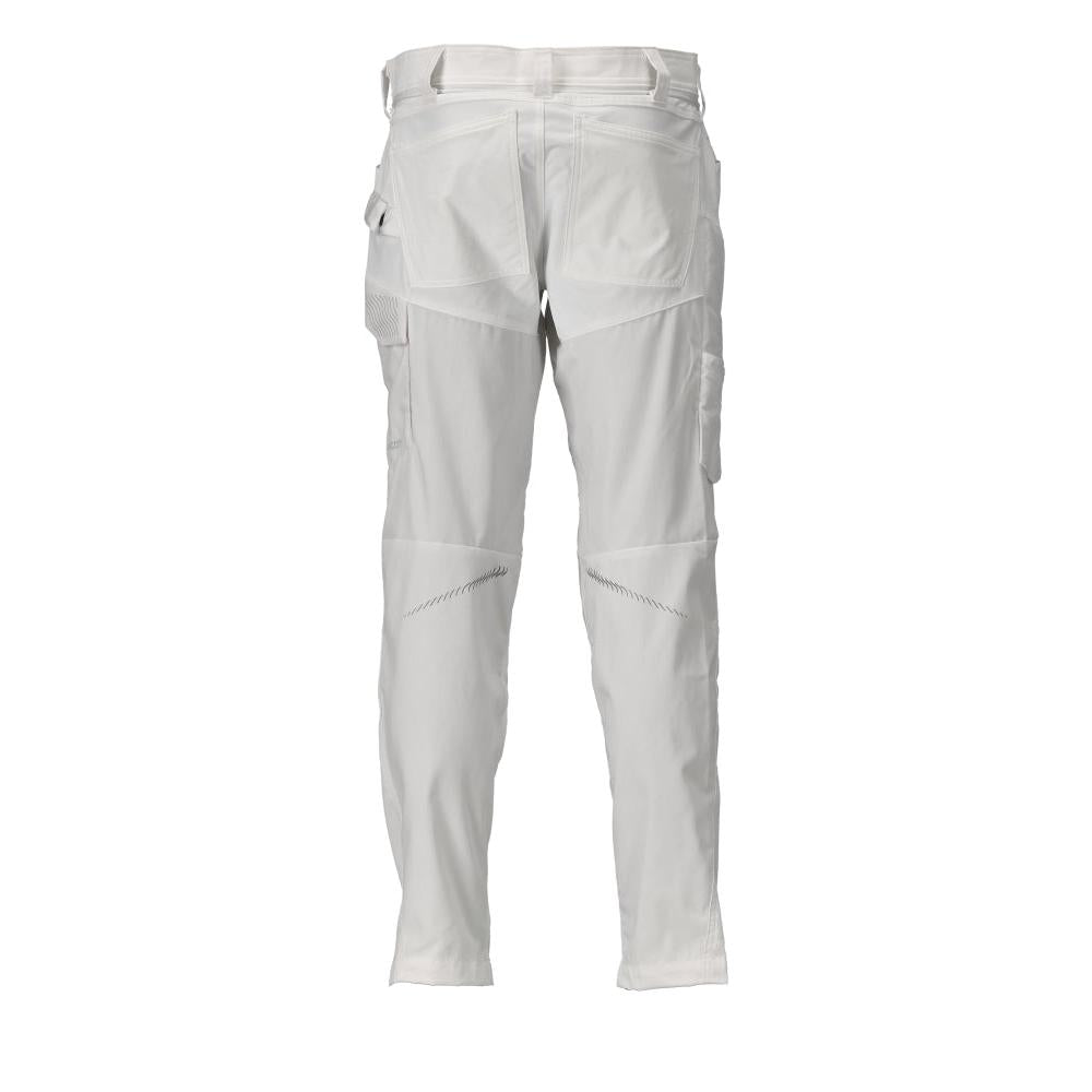Pantalon avec poches genoux, blanc