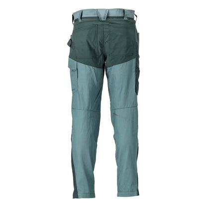 Pantalon avec poches genoux, vert forêt clair/vert forêt