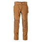 Broek met kniezakken broek, notenbruin