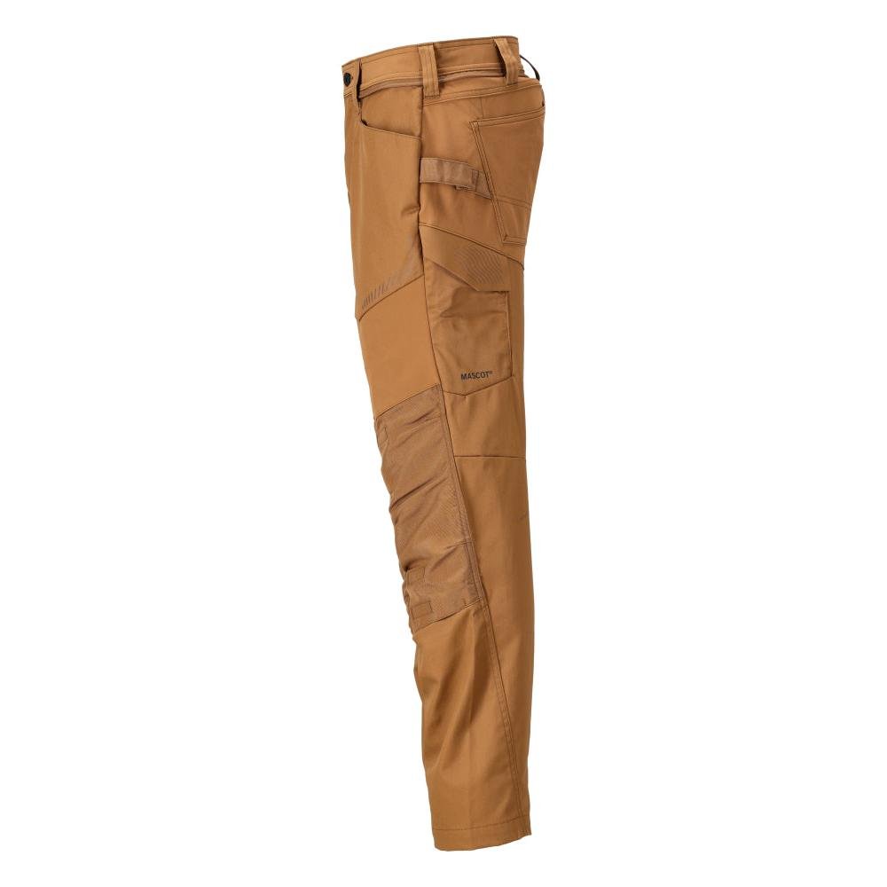 Broek met kniezakken broek, notenbruin
