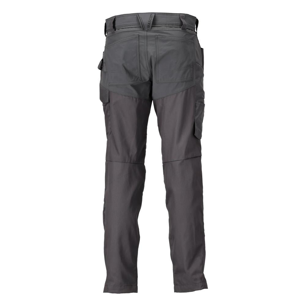 Pantalon avec poches genoux, gris anthracite