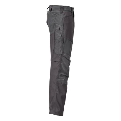 Pantalon avec poches genoux, gris anthracite