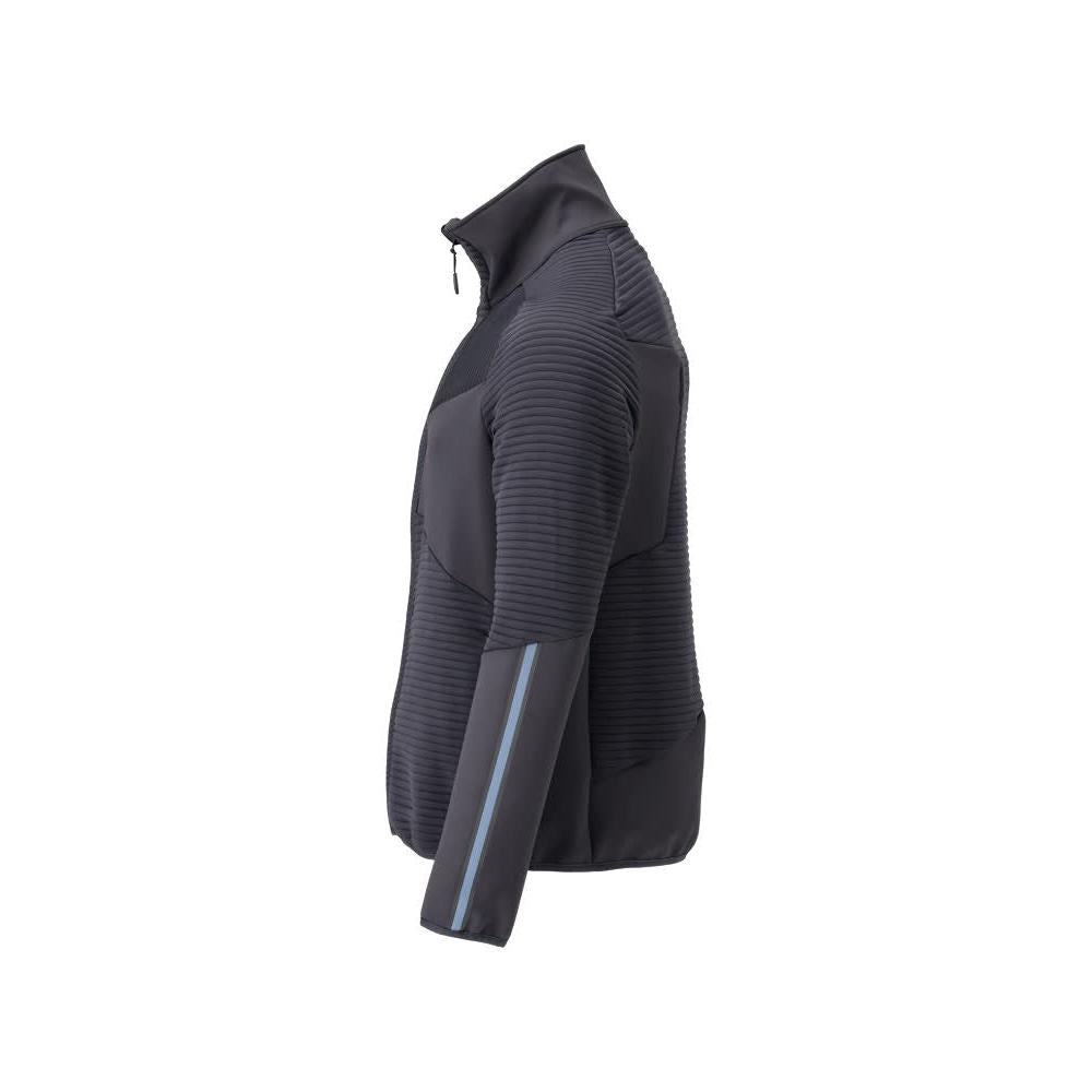Fleece trui met microfleece jack met ritssluiting