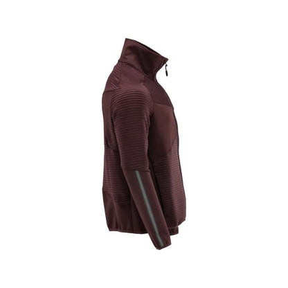 Fleece trui met microfleece jack met ritssluiting