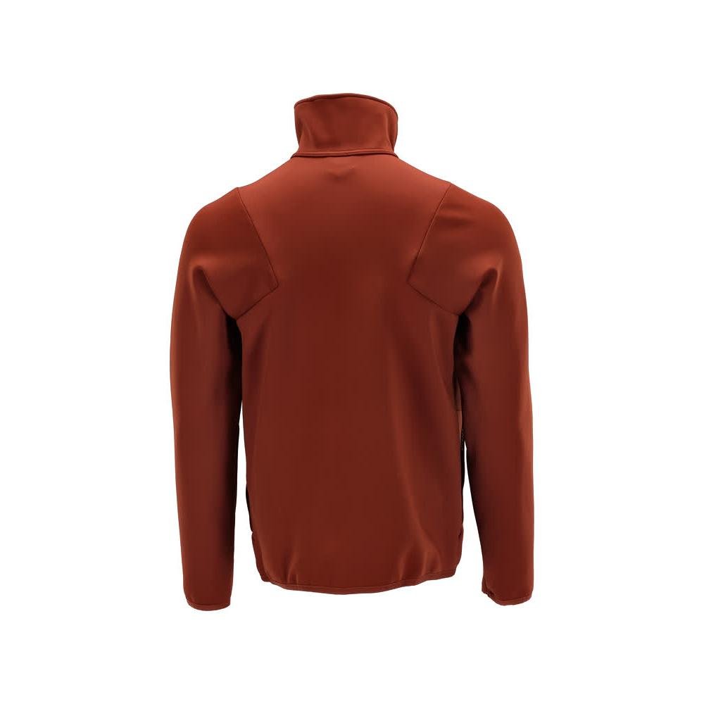 Fleece trui met microfleece jack met ritssluiting