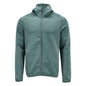 Fleece trui, capuchon, microfleece jack met ritssluiting, licht bosgroen