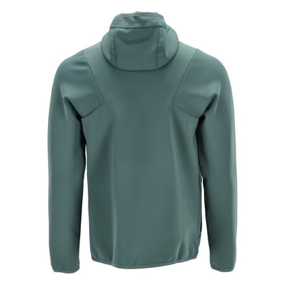 Pull polaire, capuche, veste micropolaire zippée, vert forêt clair