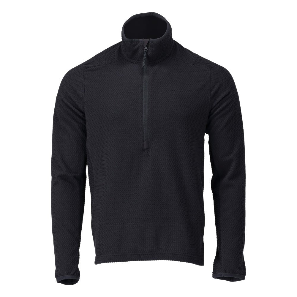 Microfleece trui met korte rits microfleece jas