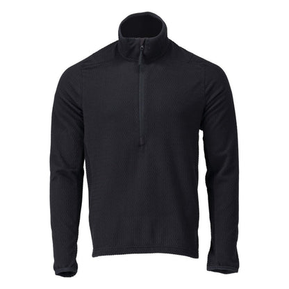 Microfleece trui met korte rits microfleece jas