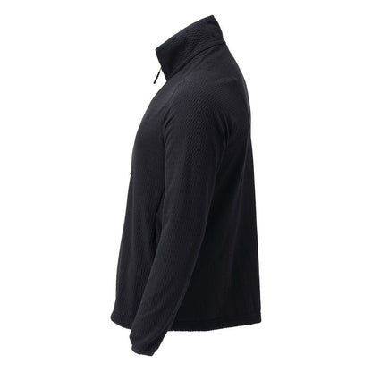 Microfleece trui met korte rits microfleece jas