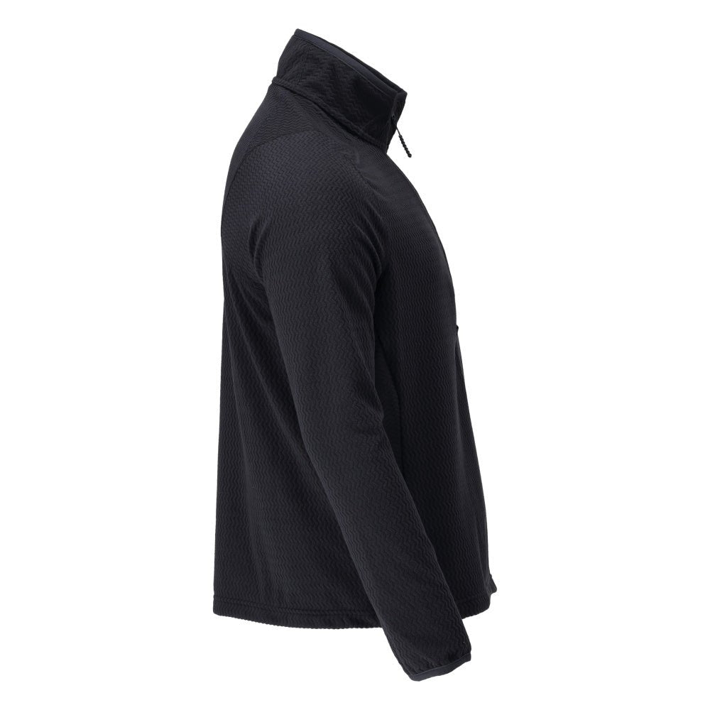 Microfleece trui met korte rits microfleece jas