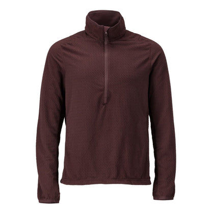 Microfleece trui met korte rits microfleece jas