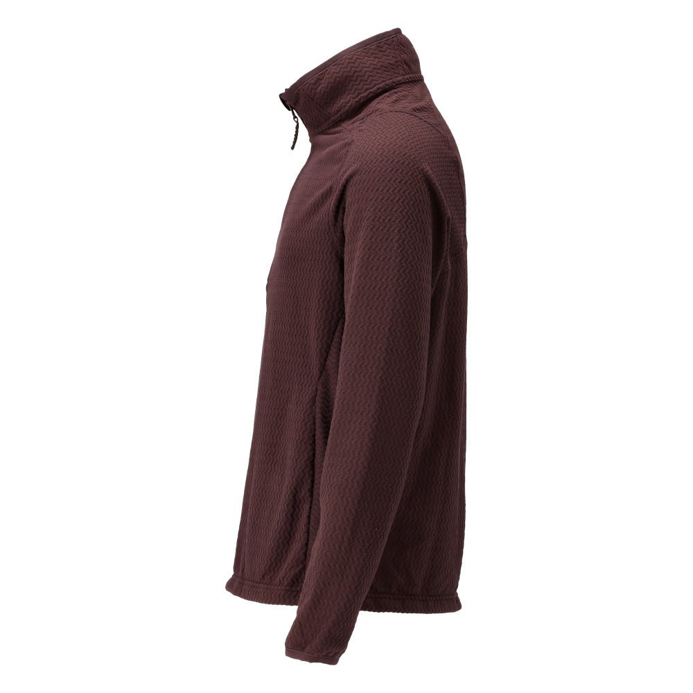 Microfleece trui met korte rits microfleece jas