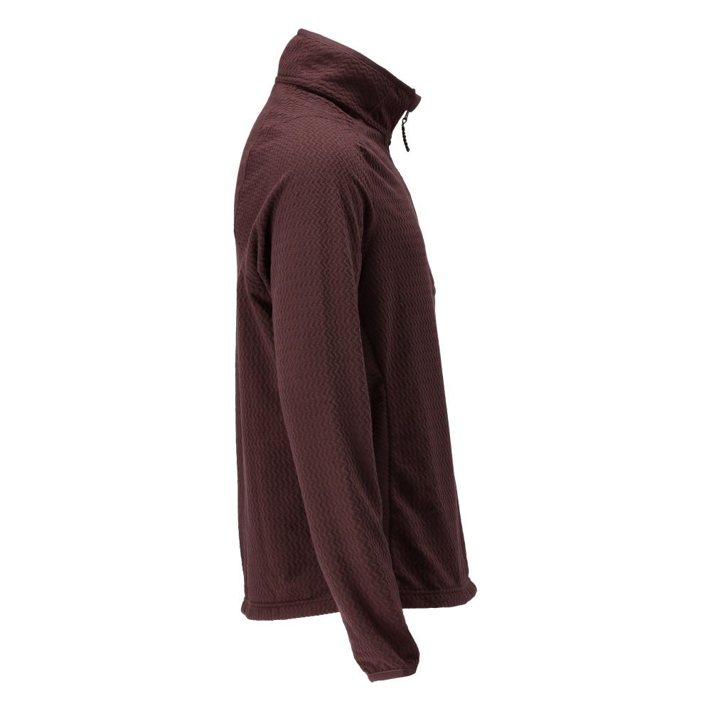 Microfleece trui met korte rits microfleece jas