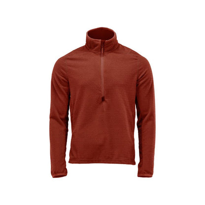 Microfleece trui met korte rits microfleece jas