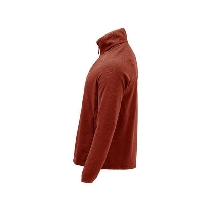 Microfleece trui met korte rits microfleece jas