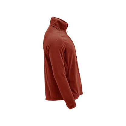 Microfleece trui met korte rits microfleece jas