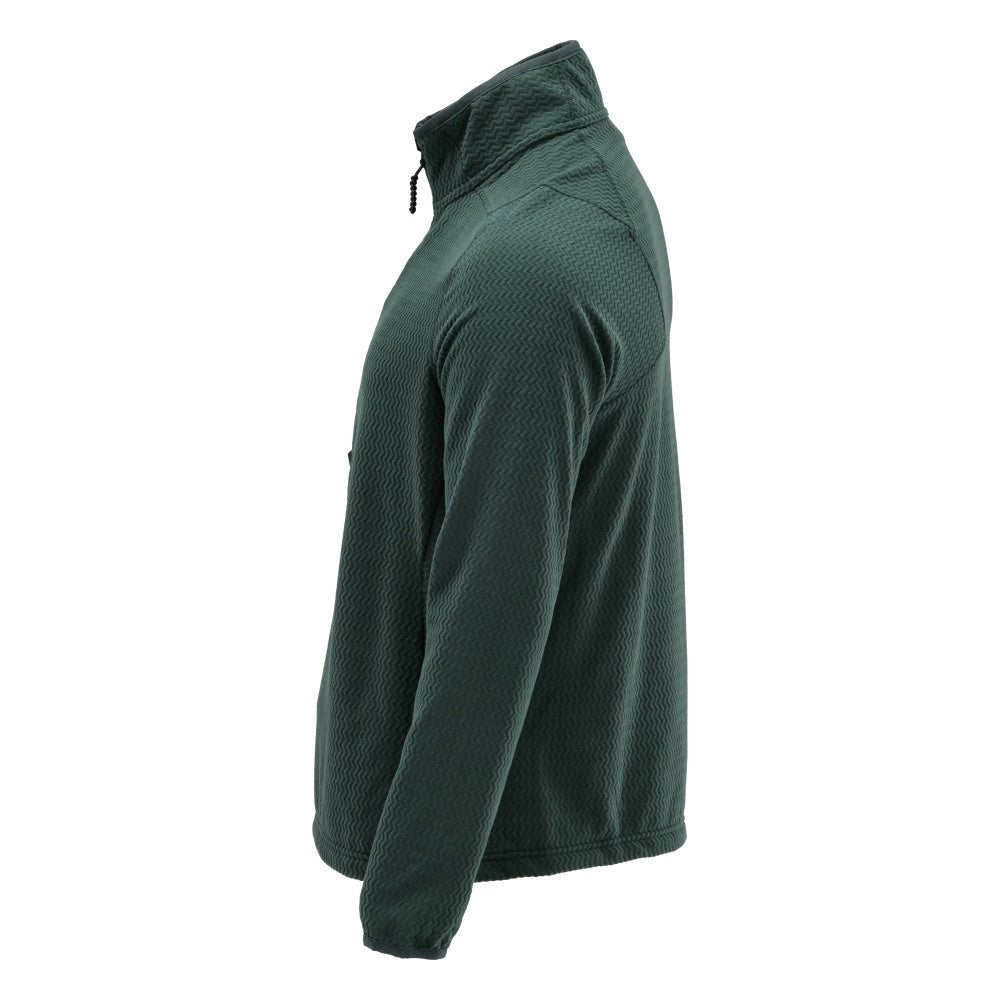 Microfleece trui met korte rits microfleece jas