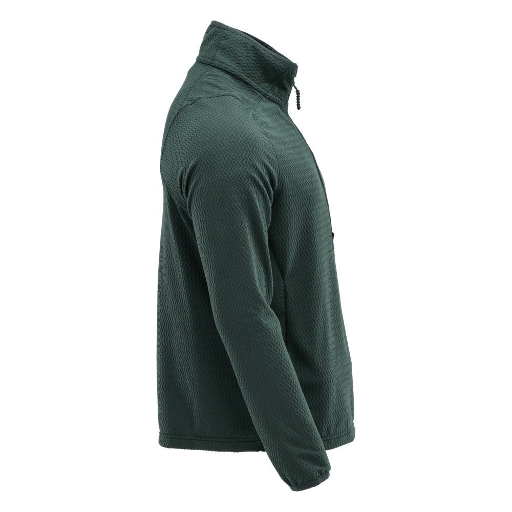 Microfleece trui met korte rits microfleece jas