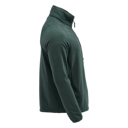 Microfleece trui met korte rits microfleece jas