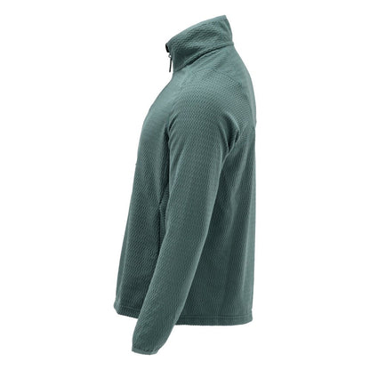 Microfleece trui met korte rits microfleece jas