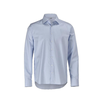 Chemise, coupe slim, bleu clair/blanc