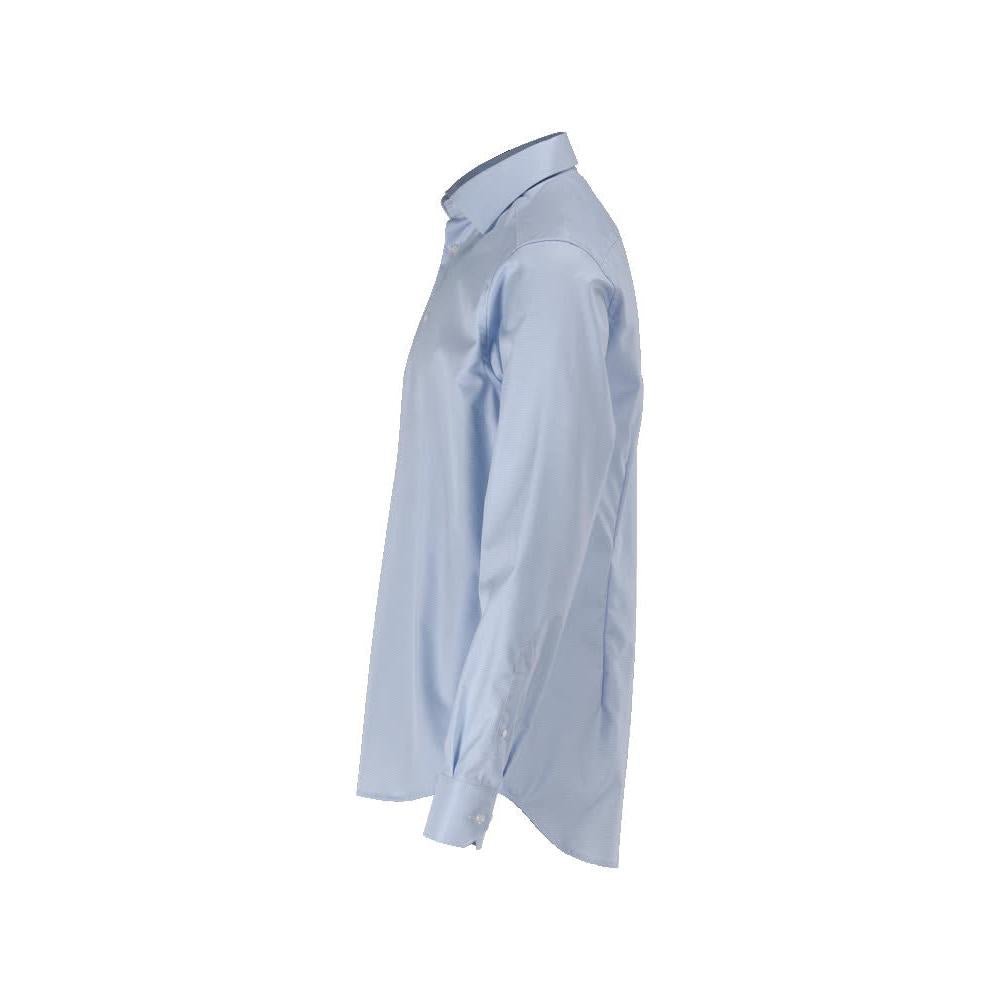Chemise, coupe slim, bleu clair/blanc