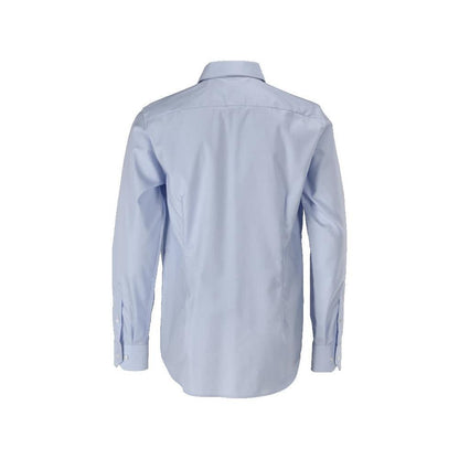 Chemise, coupe slim, bleu clair/blanc
