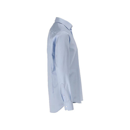Chemise, coupe slim, bleu clair/blanc