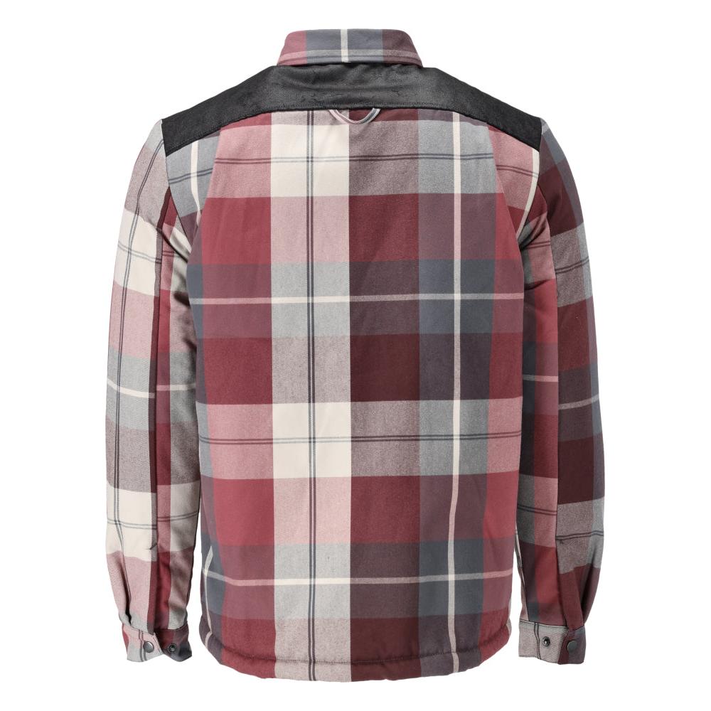 Overhemd, geruit, voering van vezelbont, thermoshirt