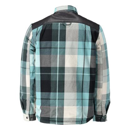 Overhemd, geruit, voering van vezelbont, thermoshirt