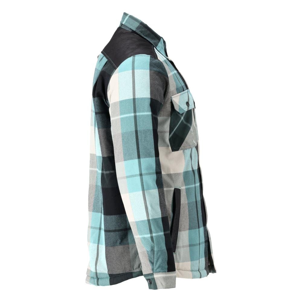 Overhemd, geruit, voering van vezelbont, thermoshirt