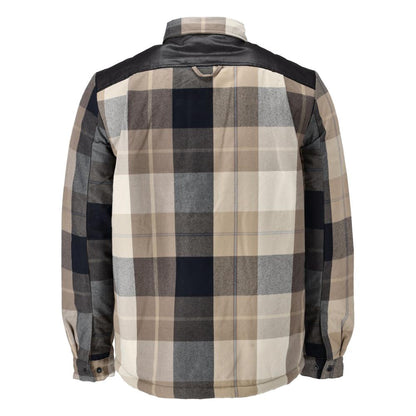 Overhemd, geruit, voering van vezelbont, thermoshirt