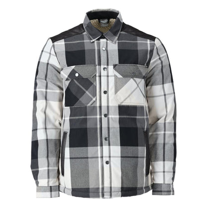 Overhemd, geruit, voering van vezelbont, thermoshirt