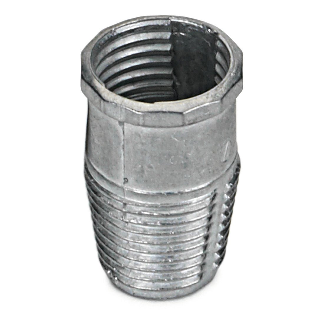 Eine Nahaufnahme des Nölle Profi Brush Stielgewinde Metallpinsel für präzises Malen von Nölle Profi Brush Bürsten- & Pinseltechnik e.K.-1 Stück, konzipiert für sichere Befestigung und präzise Malarbeiten.