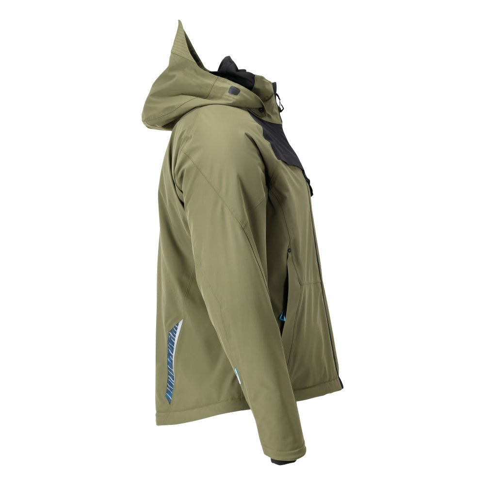 Veste d'hiver avec CLIMASCOT®, veste d'hiver imperméable, vert mousse/noir