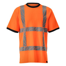 T-shirt, modern fit t-shirt, signalisatie oranje